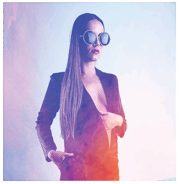 istock Beautiful, well dressed young woman with long hair wearing blazer 836767486