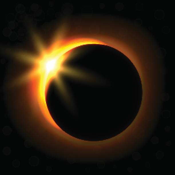 istock Solar eclipse image. Astronomical phenomenon of the closing of the shining sun by the moon. 836773924