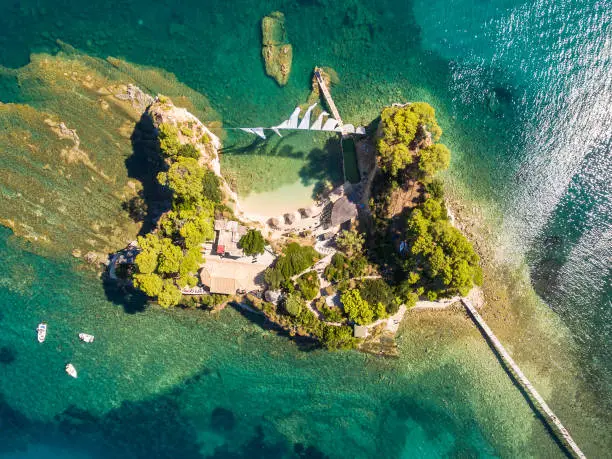 Photo of Aerial view of Cameo Island in Zakynthos (Zante) island, in Greece