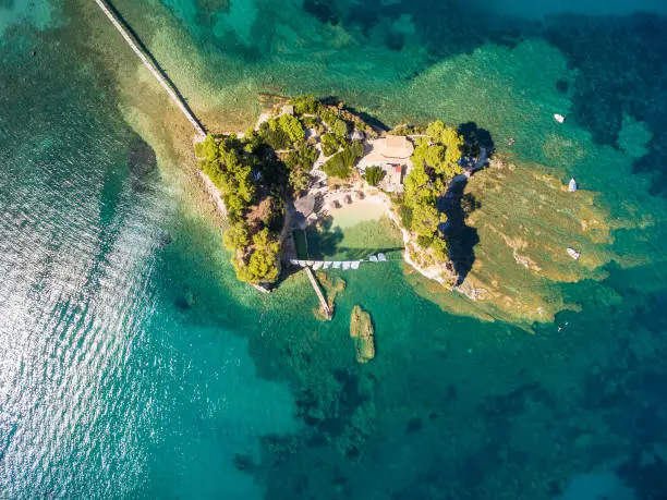 Photo of Aerial view of Cameo Island in Zakynthos (Zante) island, in Greece