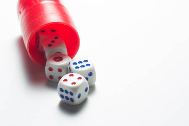 istock close-up view of dices on isolated background 836808420