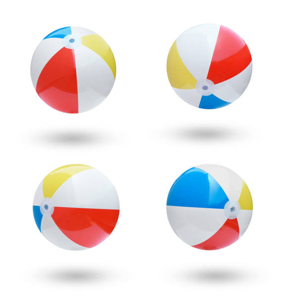 istock Beach balls collection isolated on white background 836819398