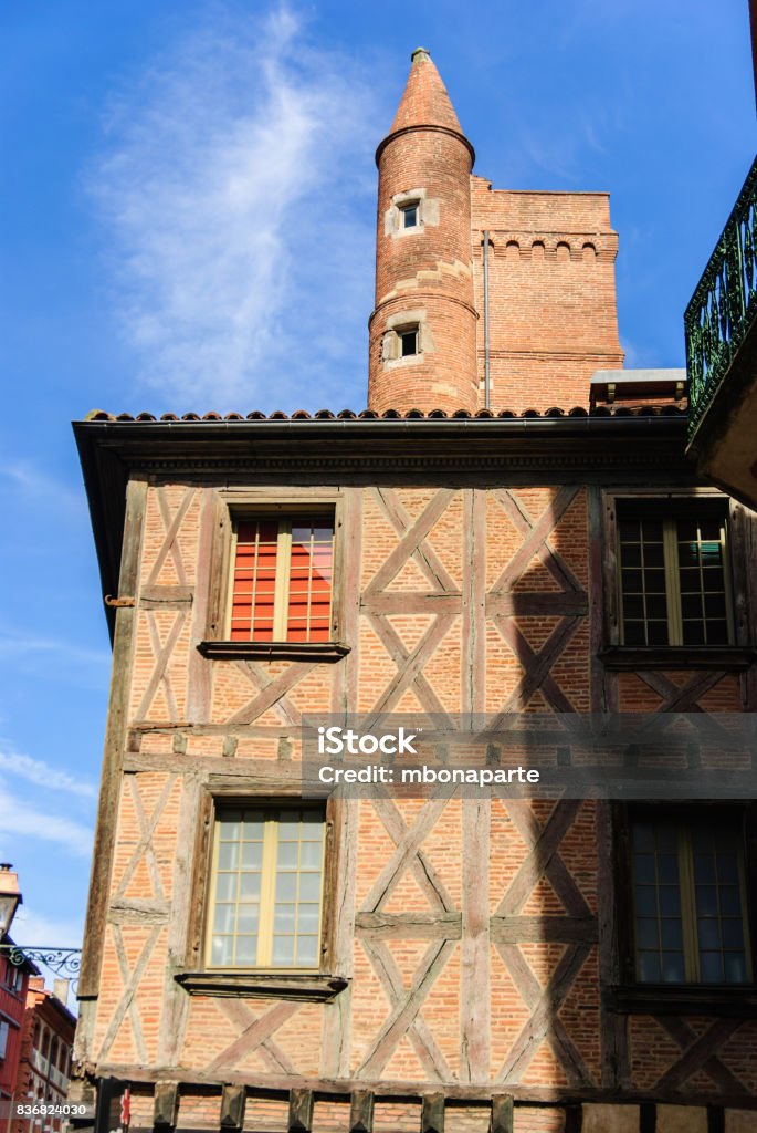 Casco antiguo medieval de Toulouse, Francia - Foto de stock de Arquitectura libre de derechos