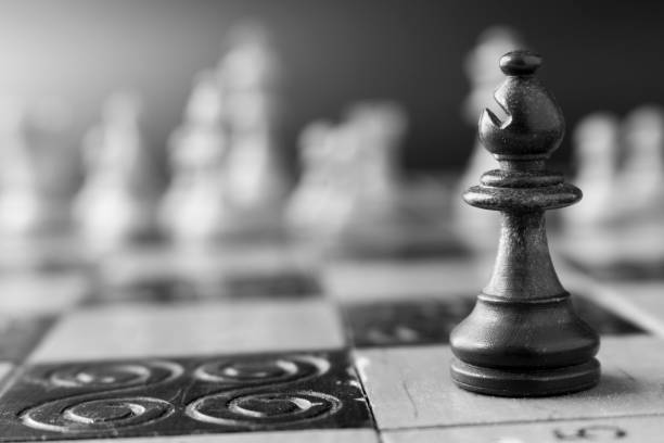 istock Chess photographed on a chessboard 836829906