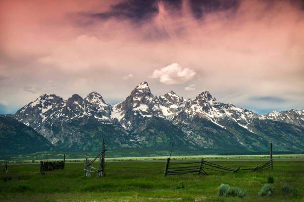 istock Early morning sunrise over Grand Teton 836852832