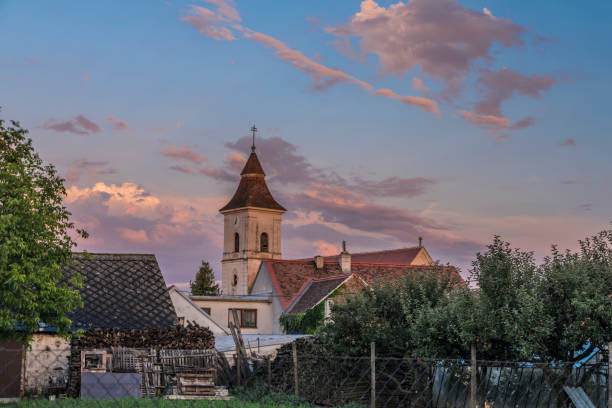 istock Lukov village in summer color evening 836863408