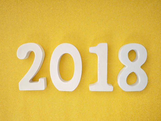 istock 2018 wood letters on gold glitter table for 2018 new year background 836896100