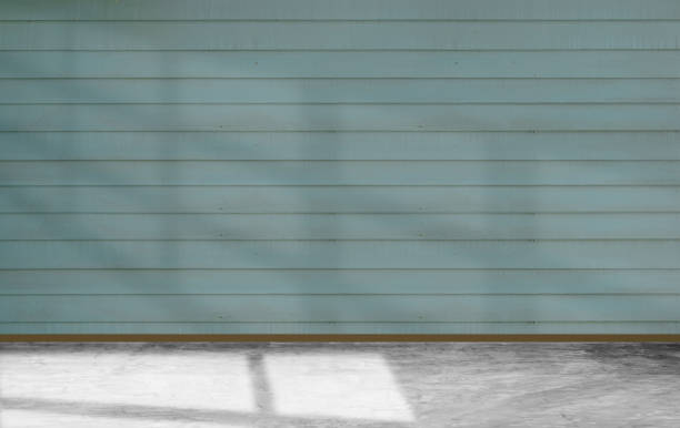 istock Empty interior light pastel wood green room with floor. for products display montage. 836914586
