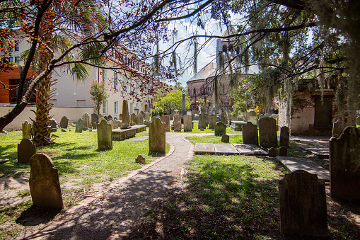 The famed cemetery is located across the street from St. Philips Episcopal Church, the oldest congregation in South Carolina.