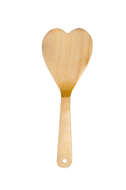 istock Heart-shape ladle isolated on white background 836961042