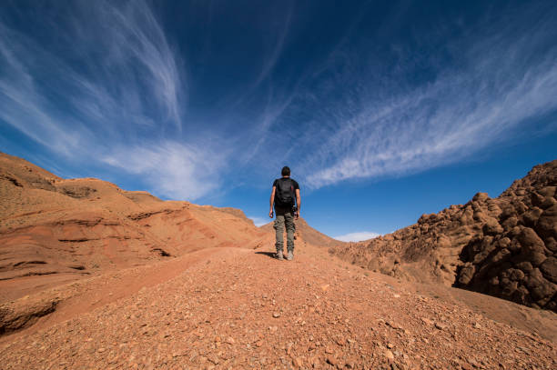 istock A man walks alone on the mountain in Morocco 836966920