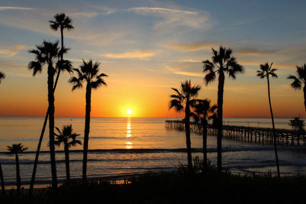 San Clemente Gold Sunset 4 San Clemente Gold Sunset 4 san clemente california stock pictures, royalty-free photos & images