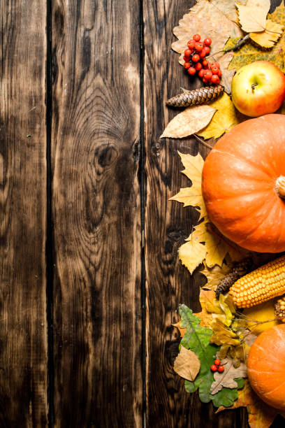 istock Autumn fruits and vegetables. 836995984
