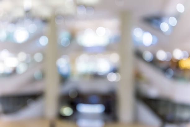 istock Abstract blur shopping mall interior and retail store for background 836996134