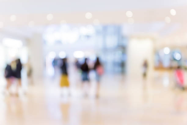 istock Abstract blur shopping mall interior and retail store for background 836996172