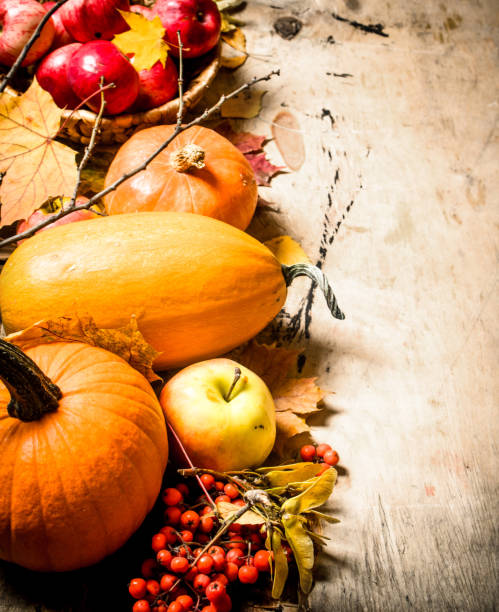 istock Autumn fruits and vegetables. 836996478