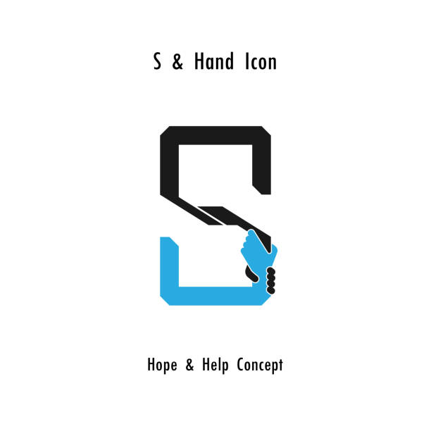Creative S- alphabet icon abstract and hands icon design vector template.Business offer,partnership,hope,support or help concept.Corporate business and industrial symbol. Creative S- alphabet icon abstract and hands icon design vector template.Business offer,partnership,hope,support or help concept.Corporate business and industrial symbol.Vector illustration succor stock illustrations