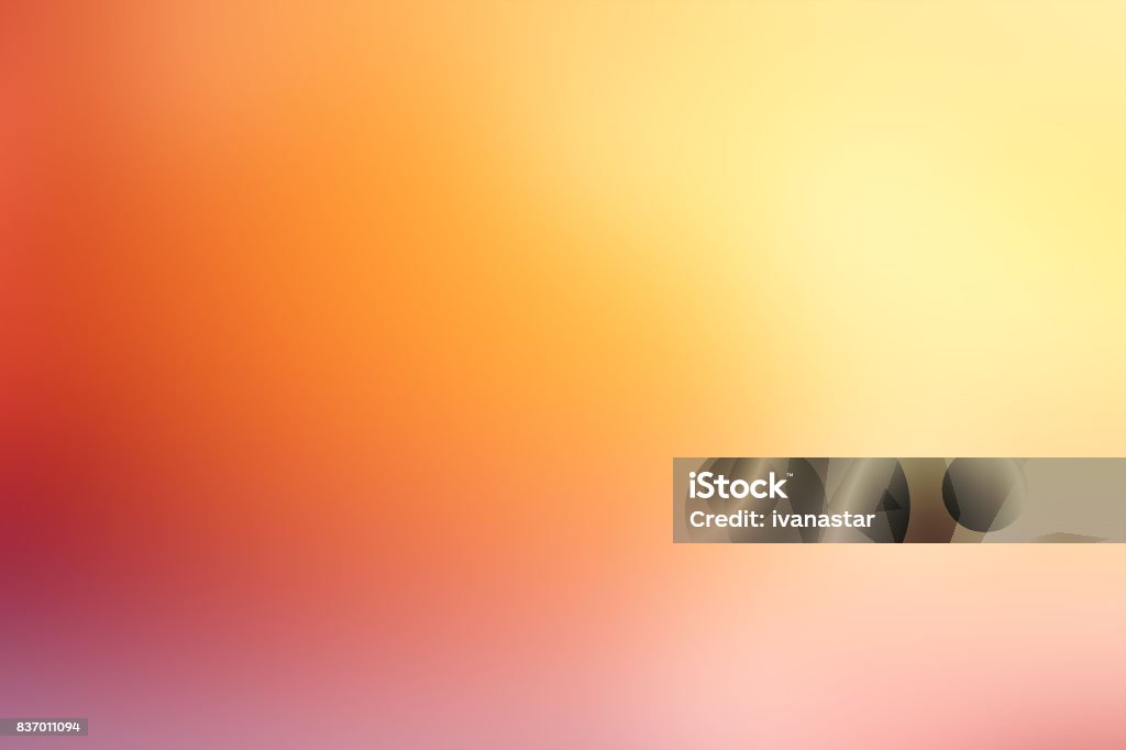 Defocused Blurred Motion Abstract Background Orange Yellow Modern background created from scratch through a multi-step design process Color Gradient Stock Photo