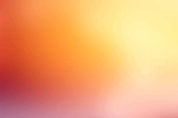 Defocused Blurred Motion Abstract Background Orange Yellow stock photo