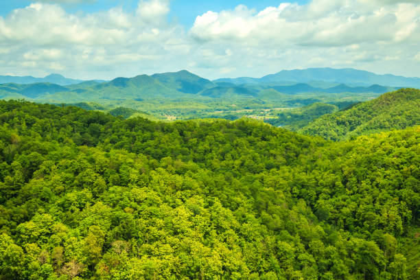 istock Big moutain view and sky from Phrae, Thailand. 837021720