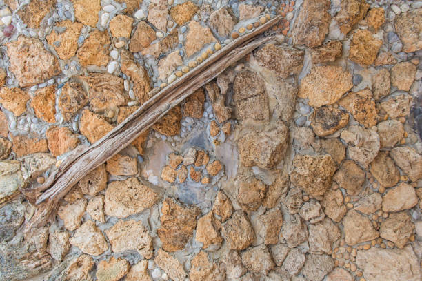 istock Background of stone wall texture abstract for design 837022134