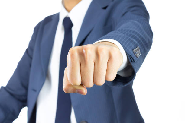 istock Businessman Fist Isolated on White Background 837029396