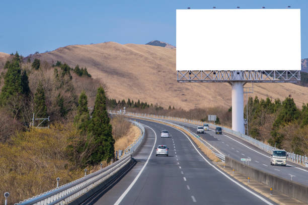 istock billboard blank on countryside road for advertising background 837033370