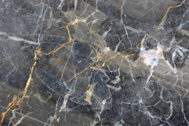 istock Gold and white patterned natural of gray marble texture background 837035326