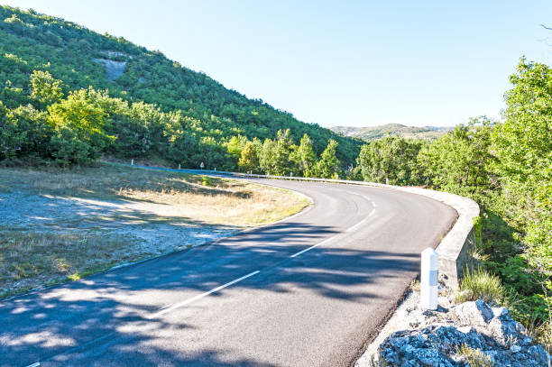 istock Mountain road in southeastern France. 837043904