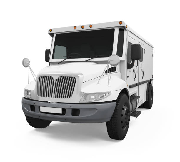 istock Armored Truck Isolated 837068306