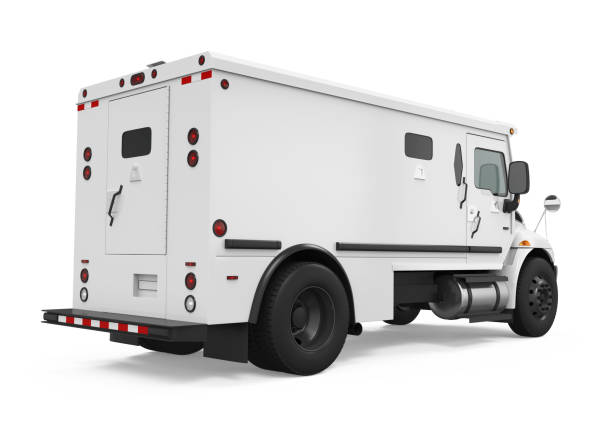 istock Armored Truck Isolated 837070284