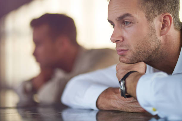 istock Confident handsome man leaning on his arms 837071844