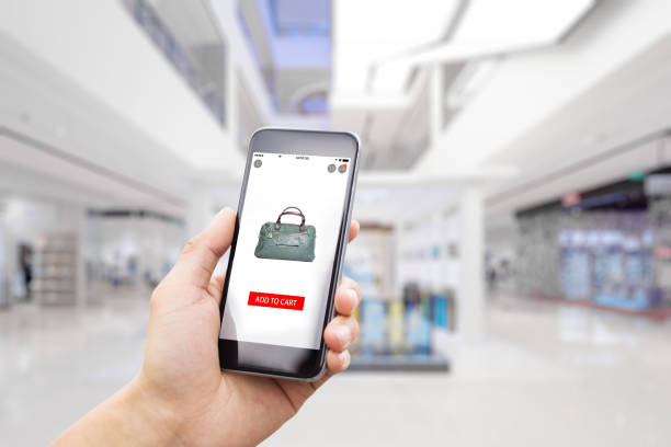 istock smart phone in modern shopping mall 837092752