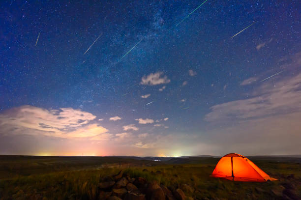 istock The Perseid meteors shower,2017 china 837096036