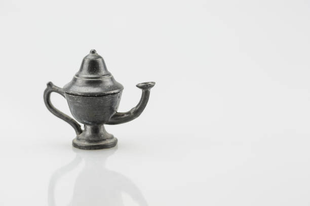 istock Leaded old miniature vase isolated on white background. 837118486
