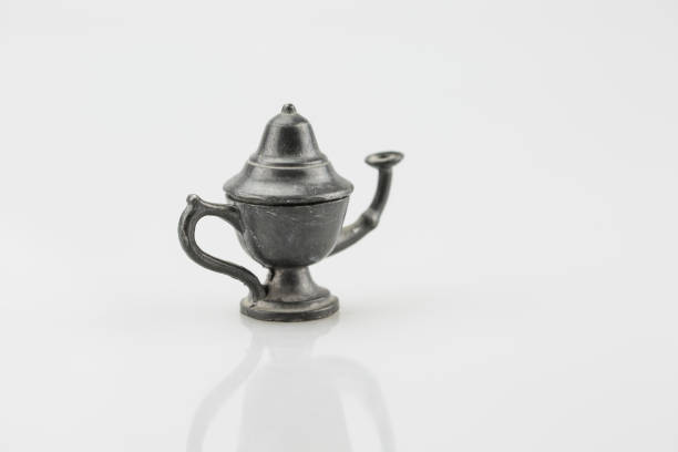 istock Leaded old miniature vase isolated on white background. 837118514