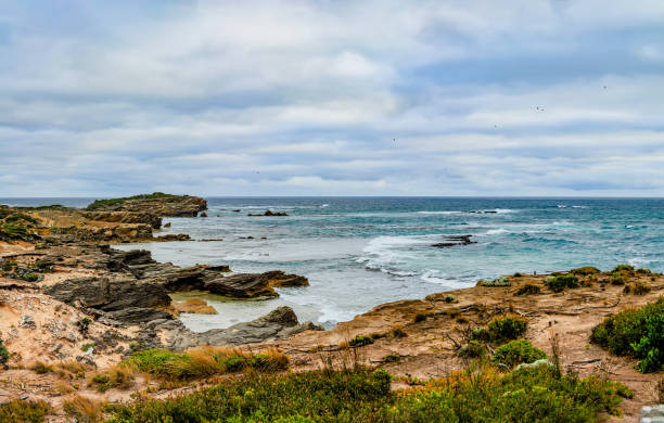 istock The sharp rocks on the Australian coast of the Pacific ocean 837126956