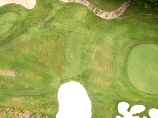 istock Aerial view of beautiful golf course 837134464