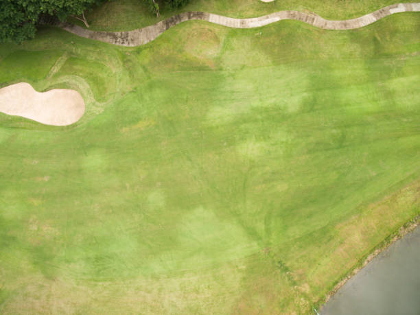istock Aerial view of beautiful golf course 837134566