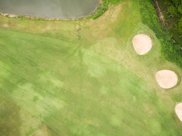 istock Aerial view of beautiful golf course 837134664
