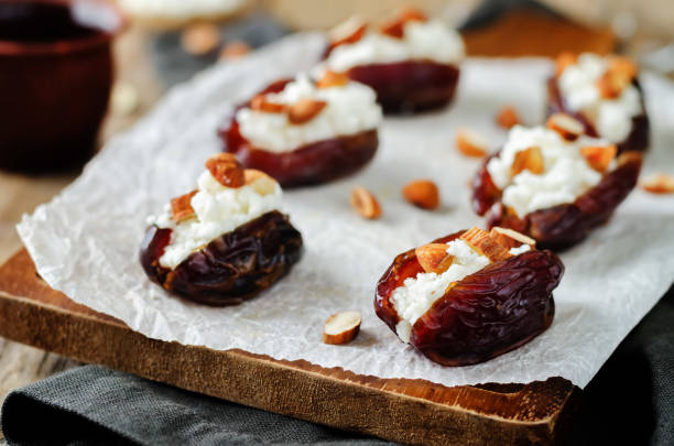 istock Almond and goat cheese stuffed dates 837135472