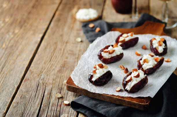 istock Almond and goat cheese stuffed dates 837135480