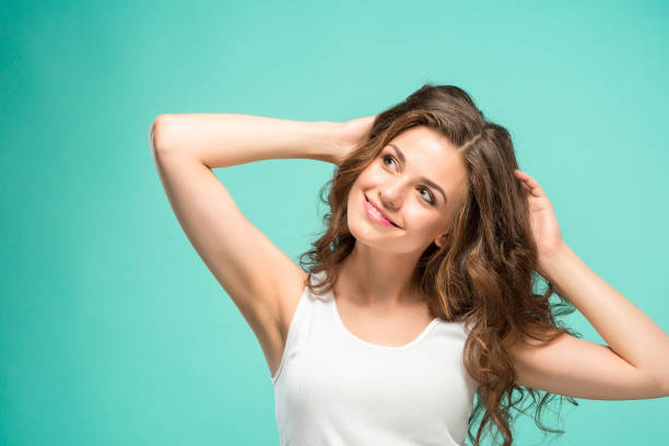 istock The young woman's portrait with happy emotions 837151292