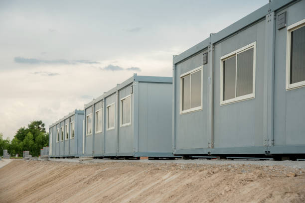 istock mobile building in industrial site or office container in construction site 837151444
