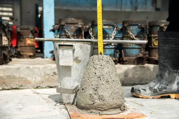 Photo of Concrete Slump Test,Concrete density test