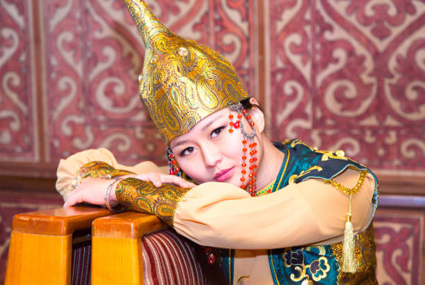 istock Woman in Kazakh costume 837158064