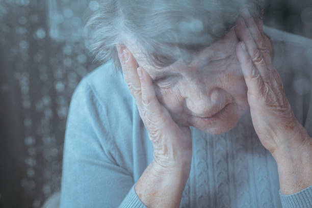 istock Senior woman having headache 837172702