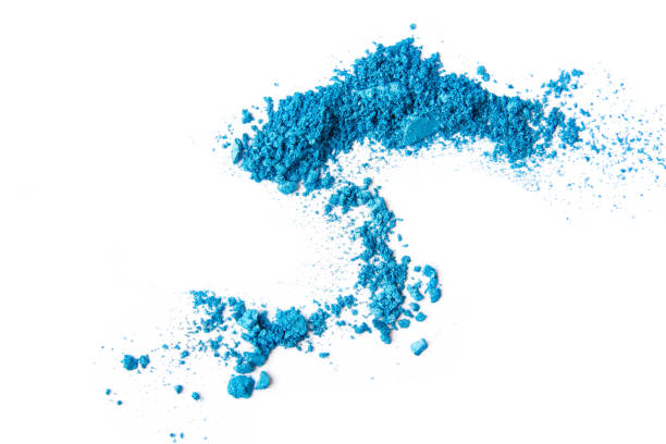 istock Eyeshadow Cosmetic Powder Scattered Copy Space. various set isolated on white background. The concept of fashion and beauty industry. Abstract, place for text, the texture mineral makeup 837178736