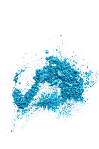 istock Eyeshadow Cosmetic Powder Scattered Copy Space. various set isolated on white background. The concept of fashion and beauty industry. Abstract, place for text, the texture mineral makeup 837178958