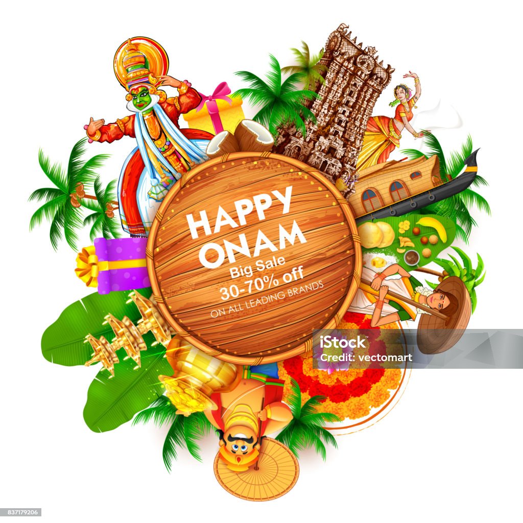 Advertisement And Promotion Background For Happy Onam Festival Of ...